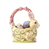 Jim Shore - 'Honey of a Bunny' - 13th Annual Easter Basket with 4 Eggs