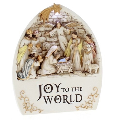 Joy To The World - Light Up Nativity Arch