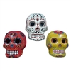 Kurt Adler 3.25" Ceramic Skull LED Candle Holders - Set of 3