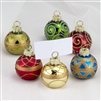 Kurt Adler Glass Ornament Style Place Card Holders