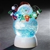 Roman - LED Swirl Snowman With Garland