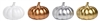 Large Elegant Pumpkins - Set of 4