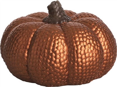 Large Resin Hobnail Pumpkin
