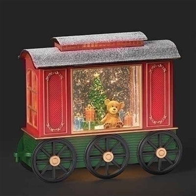 Roman - Led Swirl Train Car Bear & Xmas Tree w/cord