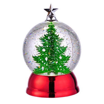 Grassland Road - Light Up Christmas Tree Water Globe