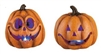 Light Up Fun Face Pumpkins - Set of 2