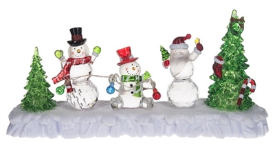 Light Up Scenic Figurine...Snowmen