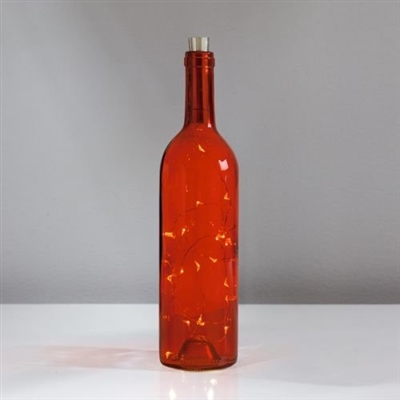 Lighted Red Wine Bottle - LED Torre & Tagus