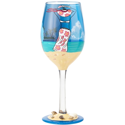 Lolita - Beach Life - 15 oz Wine Glass