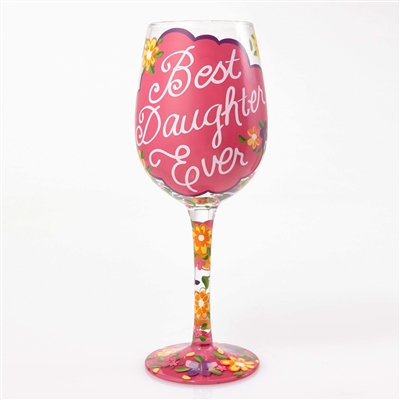 Lolita - Best Daughter Ever - 15 oz Wine Glass