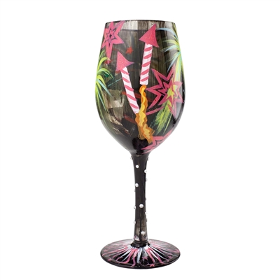 Lolita Fireworks Wine Glass