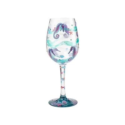 Lolita Wine Glass - Seahorse