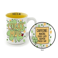 'Lucky' 16-ounce Coffee Mug from Our Name Is Mud