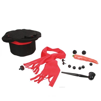 Make Your Own Snowman Kit - 14 Pieces Stored in a Top Hat!!