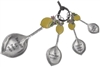 Ganz 4-Piece Measuring Spoons Set, Lemons - Collectible