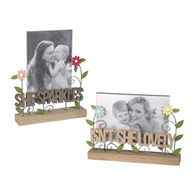 Isn't She Lovely / She Sparkles - Message Picture Frame