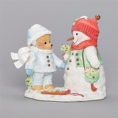 Cherished Teddies - Michael Bear with Snowman - 133477