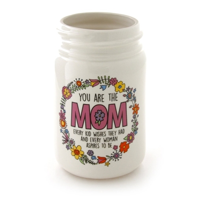 Mom Kid Wishes They Had Mason Jar Vase - Our Name is Mud