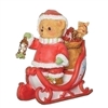 Cherished Teddies -  Morgan Santa Sleigh Figurine - 133471