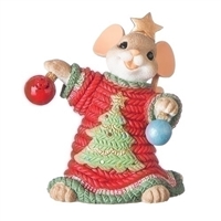 Charming Tails - Mouse with Ugly Sweater- 131634