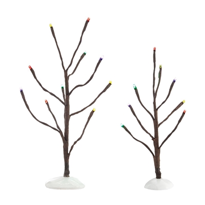 Multi Color Lights Bare Branch Tree