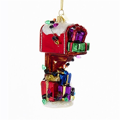 Kurt Adler - Noble Gems Glass Mailbox Ornament