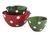 Polka Dot Mixing Bowls - Set of 3