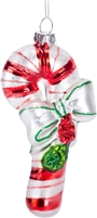 RAZ - Glass Candy Cane Ornament