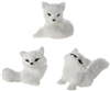 RAZ Imports - Arctic Fox Ornament - Set of 3