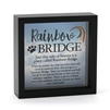 Rainbow Bridge Pet Remembrance Shadow Box