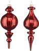 Raz Imports - Red Finial Ornaments 8.5 Inch - Set of 2