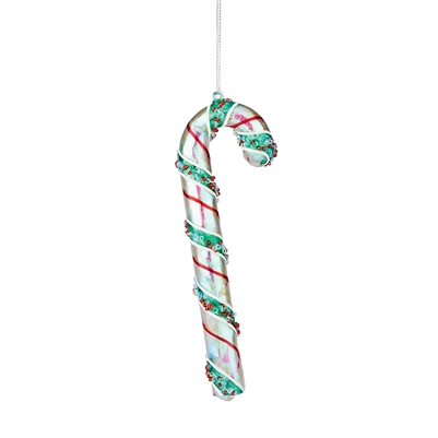 Red Green Candy Cane Ornament