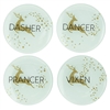 Grassland Road - Reindeer Tidbit Plates - Set of 8