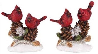 Resin Cardinal Figurines - Set of 2