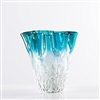 Ripple Glass Lustre Vase - Short- Torre & Tagus