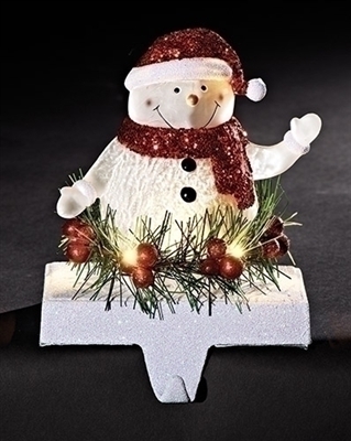 Roman - LED Snowman Stocking Holder - 7.00 inch