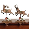 Roman - 2 piece Reindeer Stocking Holder Set