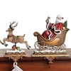Roman - 2 piece Santa and Reindeer Stocking Holder Set