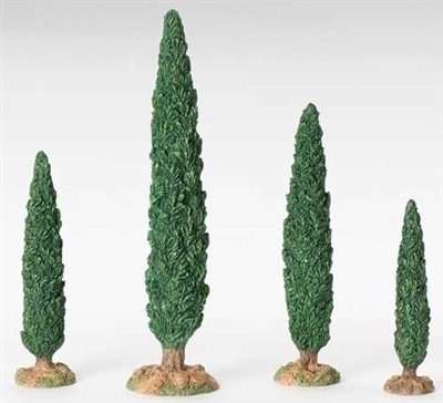 Roman Fontanini - Cypress Trees - Set of 4