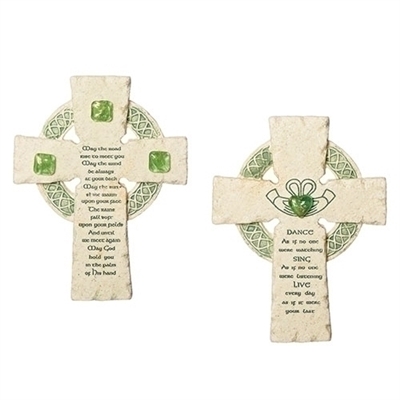 Roman - Irish Faithstone Crosses 6.5" - Set of 2