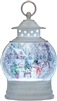 Roman - Led Swirl Snowman Lantern Christmas Scene