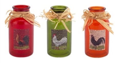 Rooster Jars - Set of 3