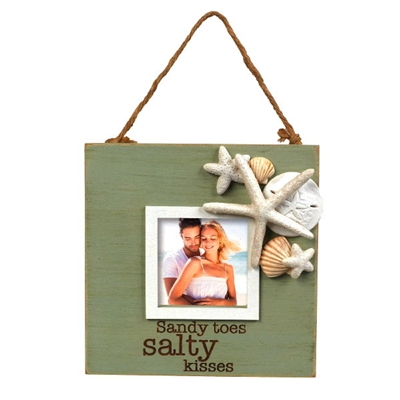 Sandy Toes Salty Kisses Coastal Photo Frame