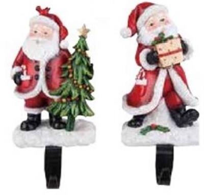 Santa Claus Stocking Holders - Set of 2