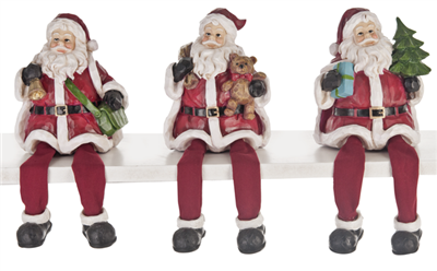 Santa Shelf Sitters - Set of 3