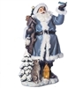 Roman - 12.75" Santa with Lantern In Snow