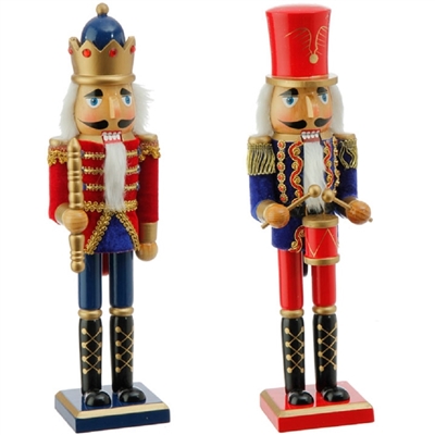 RAZ - 15" Santas Workshop Nutcrackers - Set of 2