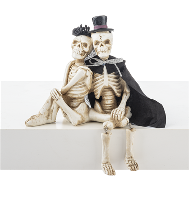 GANZ - Skeleton Couple  Shelf Sitters - Set of 2