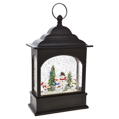 RAZ Imports - Snowman Caroler Lighted Water Lantern  - 11"
