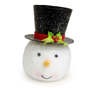 Snowman Head Tree Topper and/or Planter